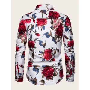 Men Allover Floral Print Shirt